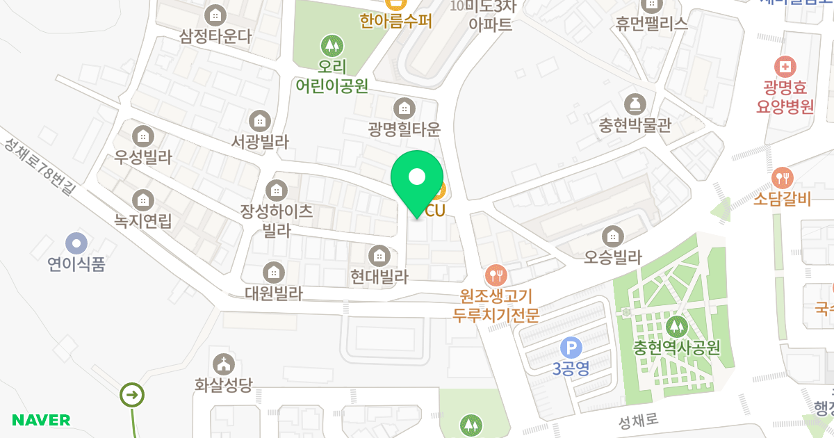 주건축물제1동 위치 지도 - 경기도 광명시 영당안로7번길 3