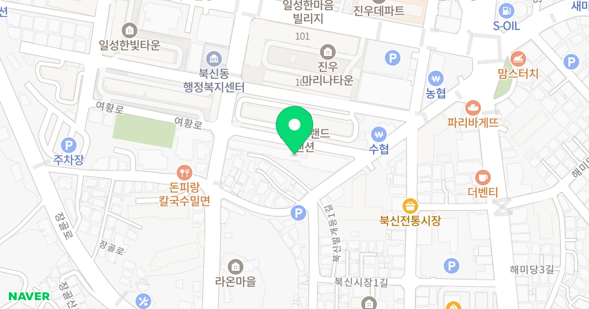 진우프라자 위치 지도 - 경상남도 통영시 여황로 400-8