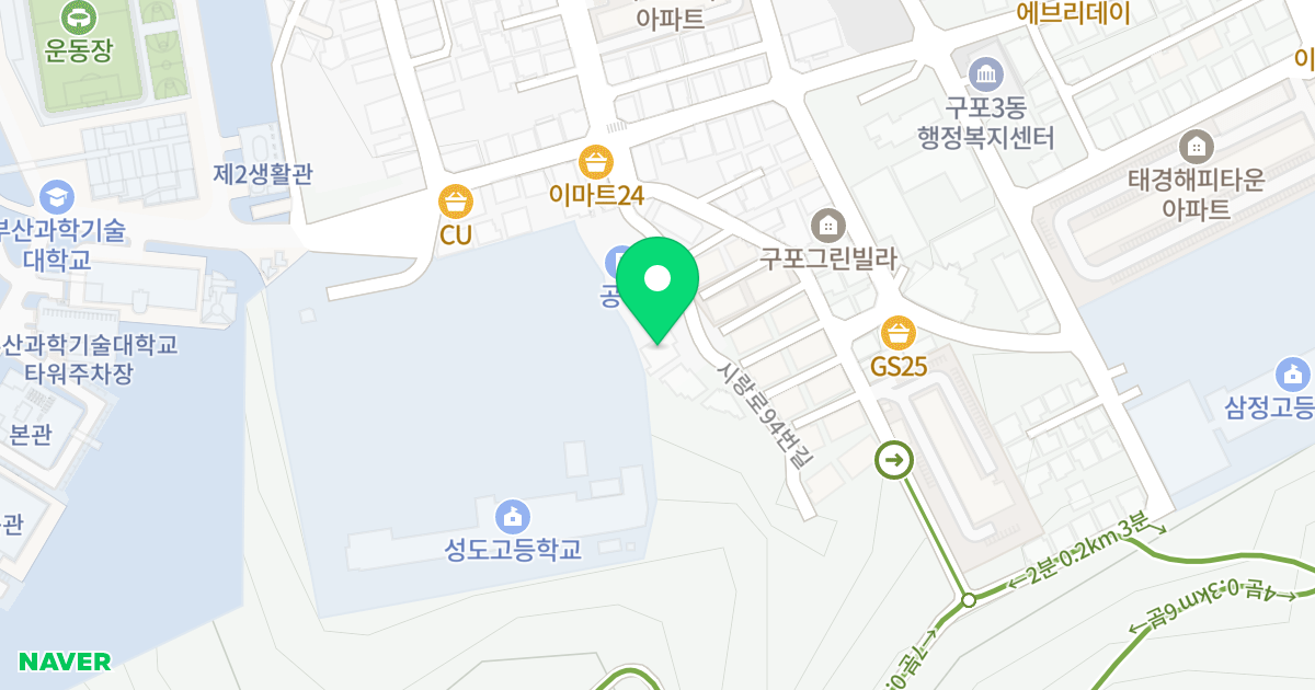 팍스빌 위치 지도 - 부산광역시 북구 시랑로94번길 66-14