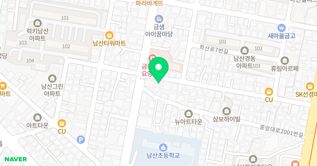 에스 갤러리 위치 지도 - 부산광역시 금정구