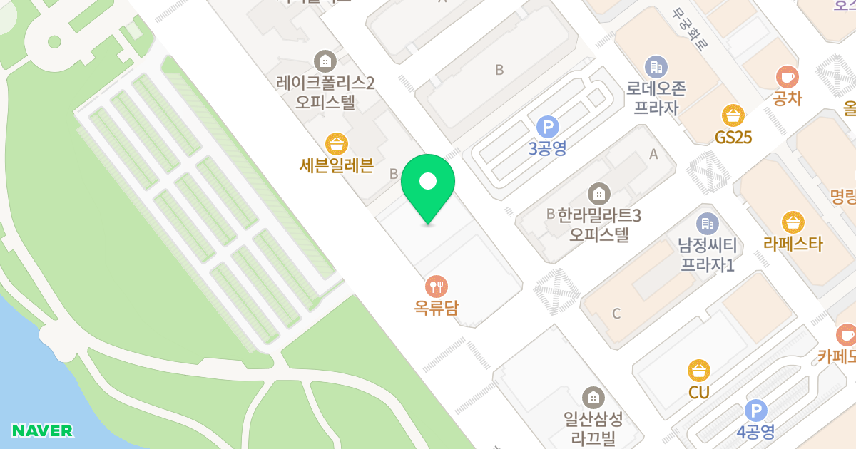 삼성스위트 위치 지도 - 경기도 고양시 일산동구 호수로 678