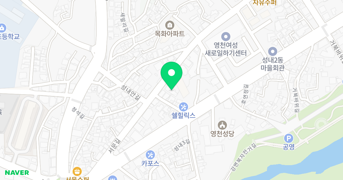 리버성보파크 위치 지도 - 경상북도 영천시
