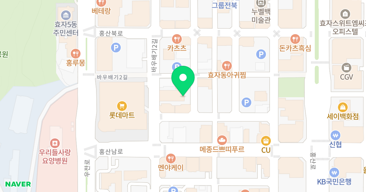 주건축물제1동 위치 지도 - 전북특별자치도 전주시 완산구 바우배기2길 18-4