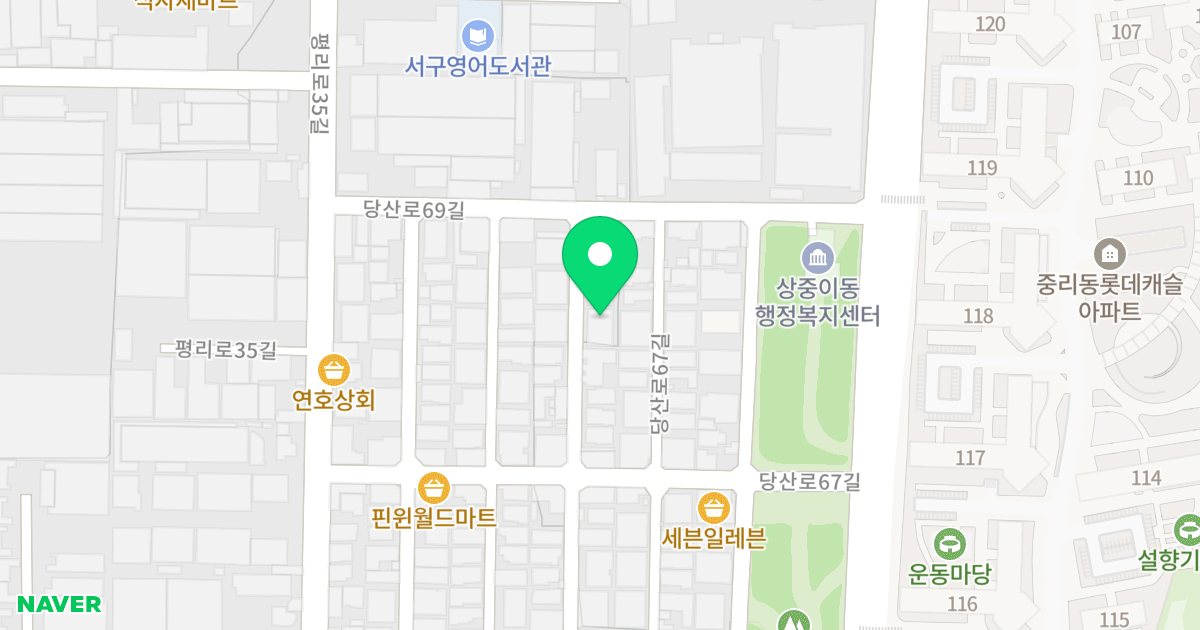 (1087-4) 위치 지도 - 대구광역시 서구 당산로67길 14-16