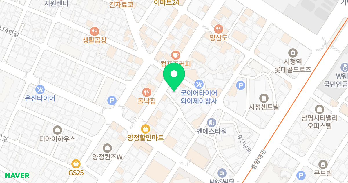 유림메그레즈타워 위치 지도 - 부산광역시 부산진구 동평로405번길 96