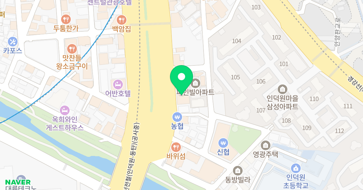 미래센트럴타워 위치 지도 - 경기도 안양시 동안구 흥안대로 498