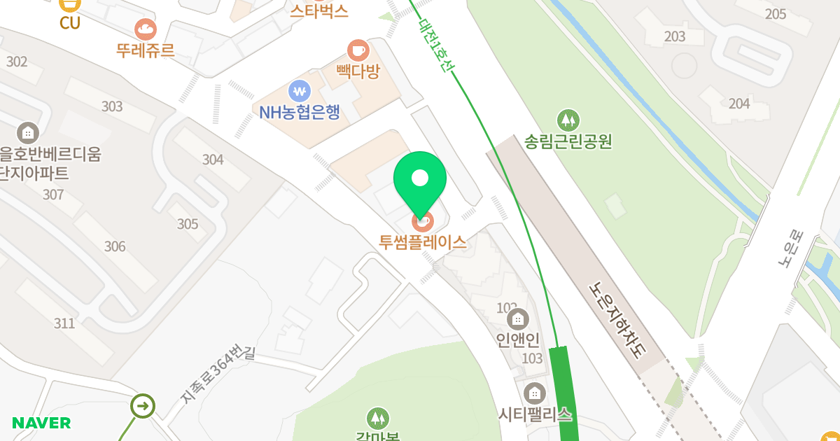 디하이브 오피스텔 위치 지도 - 대전광역시 유성구 지족로364번길 15-30