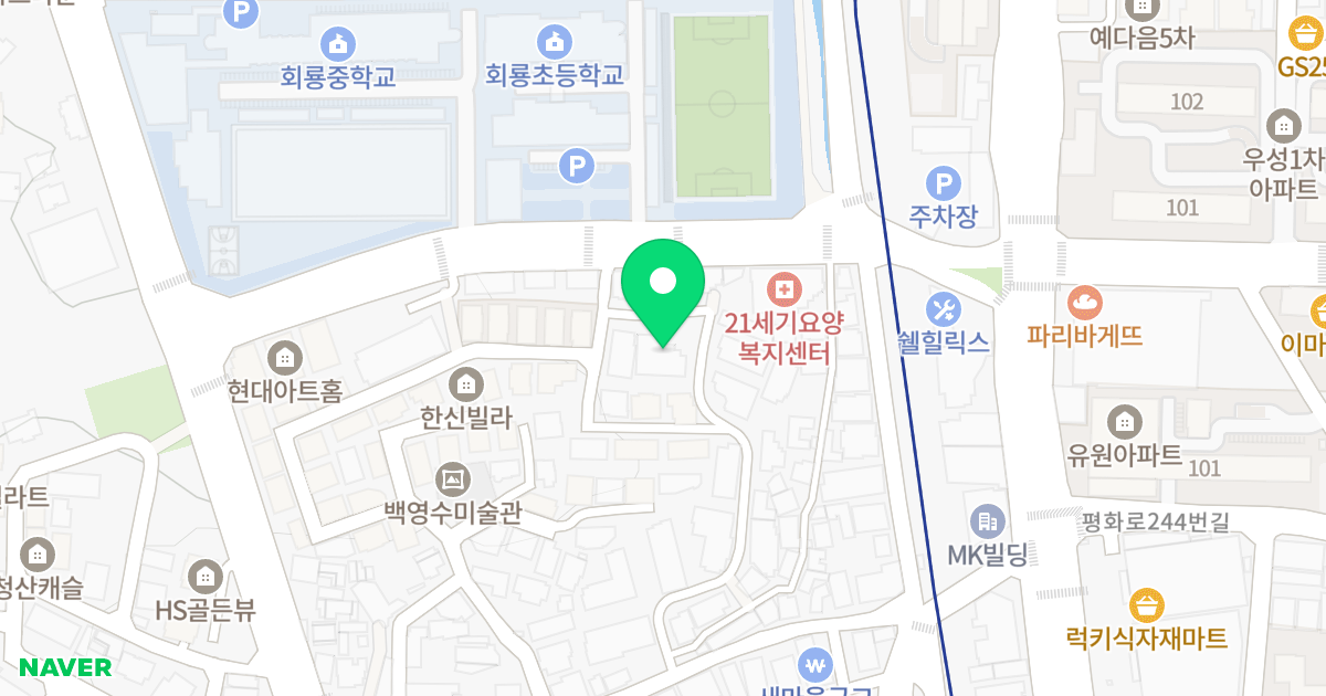 현대프라임 위치 지도 - 경기도 의정부시 안말로58번길 18
