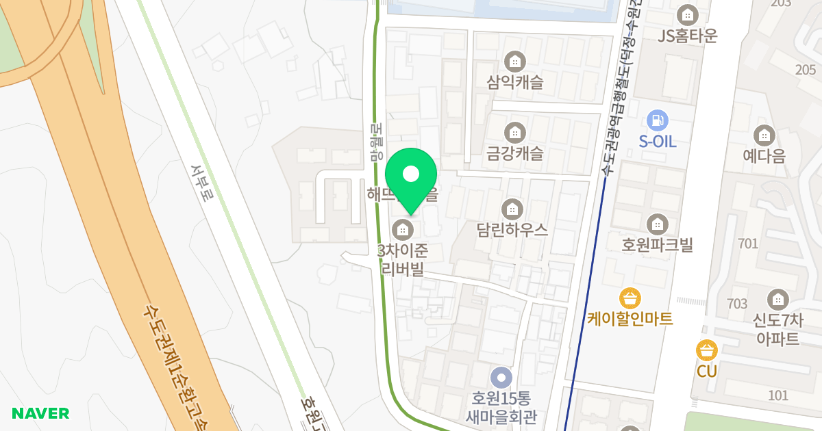 이준리버빌3차 위치 지도 - 경기도 의정부시 망월로 73