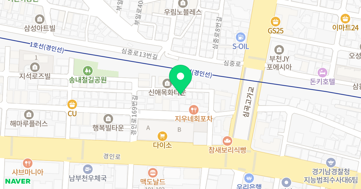(526-12) 위치 지도 - 경기도 부천시 소사구  22-16