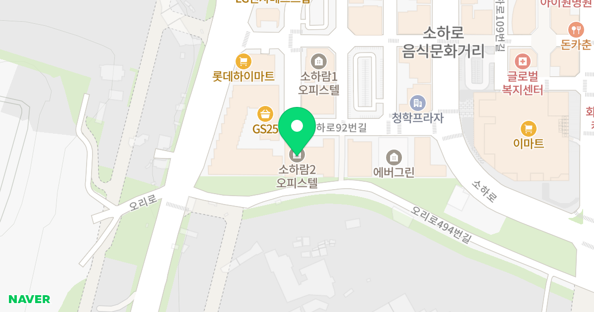 소하람2 위치 지도 - 경기도 광명시