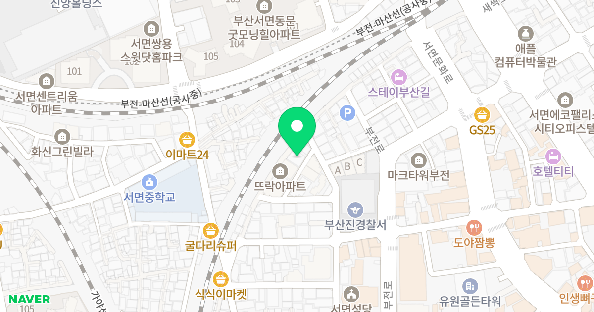 나린하우스 위치 지도 - 부산광역시 부산진구 가야대로755번길 67-4