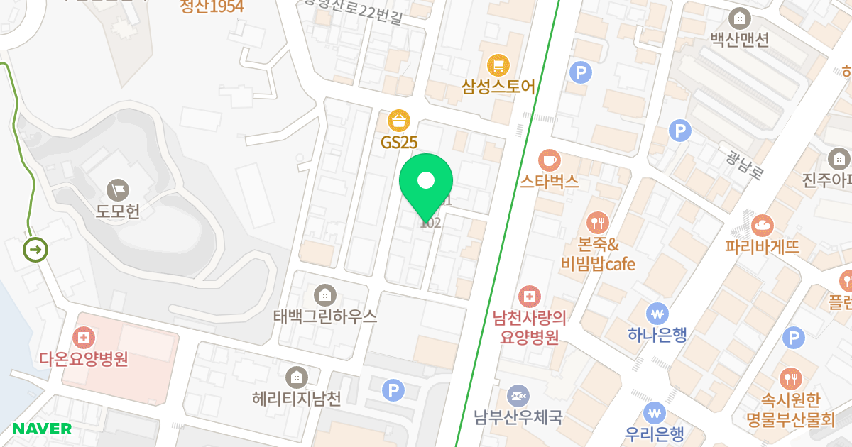 WAVE HILL 102 위치 지도 - 부산광역시 수영구 수영로451번길 8-9