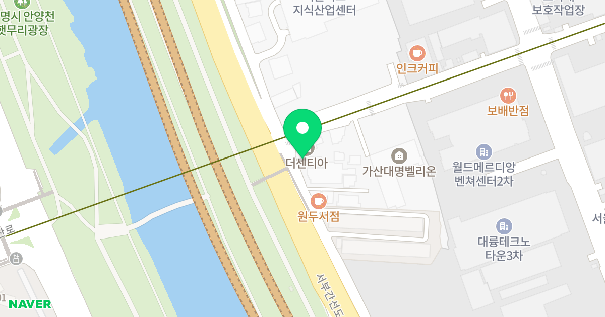 더센티아 위치 지도 - 서울특별시 금천구 가산디지털2로 127-143