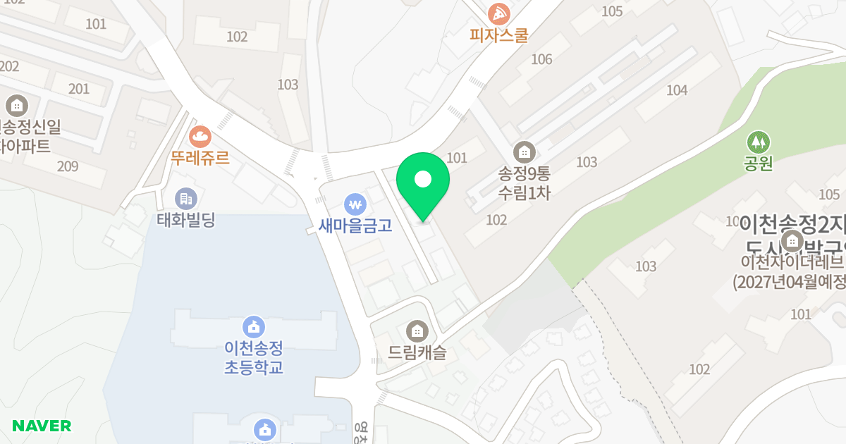 1동 위치 지도 - 경기도 이천시 증신로291번길 119-3