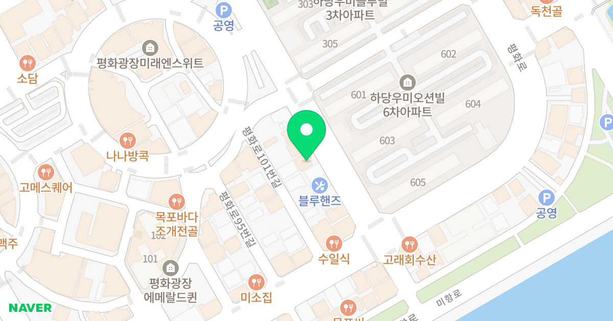 미래오피스텔 위치 지도 - 전라남도 목포시 평화로107번길 9