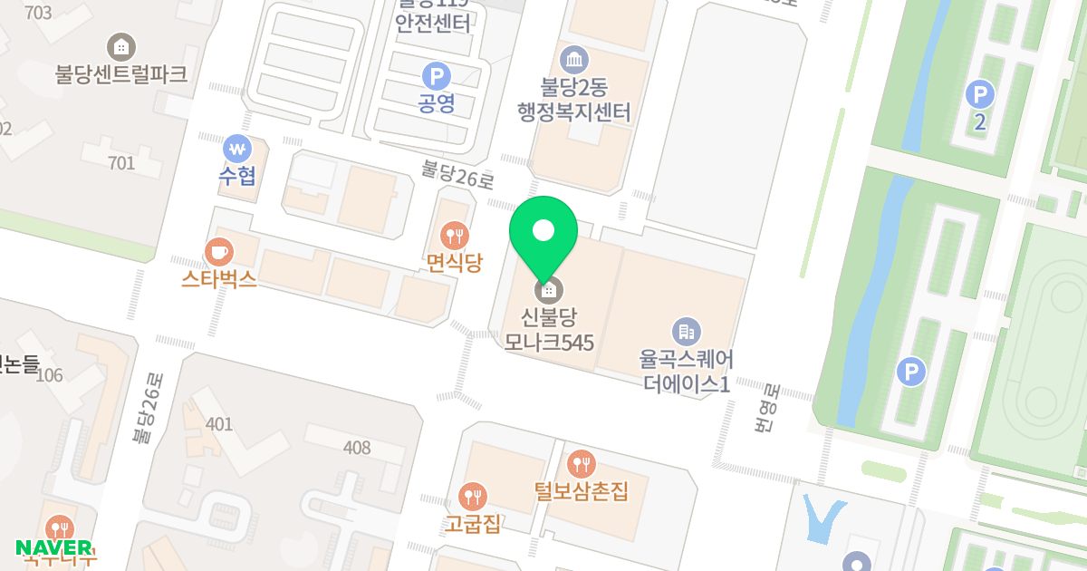 모나크545 위치 지도 - 충청남도 천안시 서북구 불당25로 174