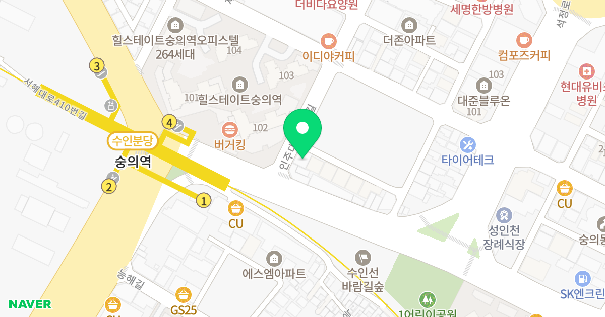 (350-5) 위치 지도 - 인천광역시 미추홀구 인주대로11번길 8