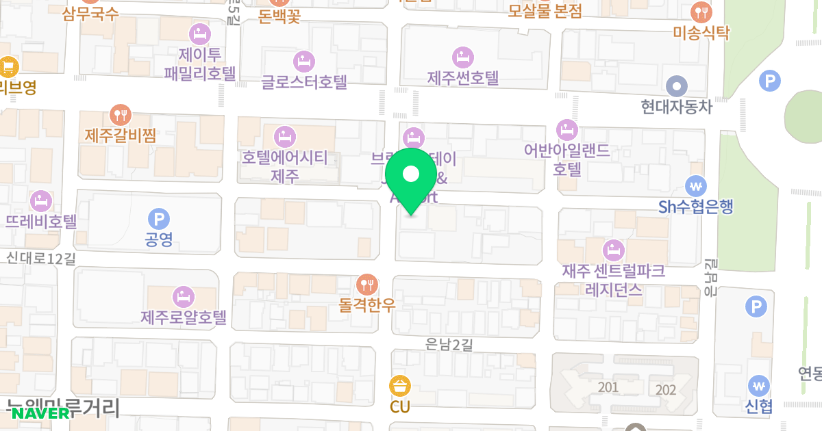 이지팰리스 위치 지도 - 제주특별자치도 제주시 은남1길 21