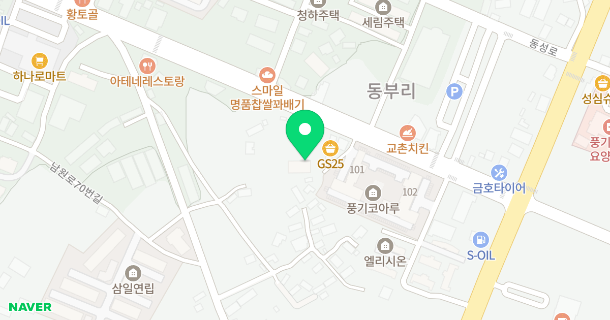 월성위너파크 위치 지도 - 경상북도 영주시 풍기읍 기주로 19