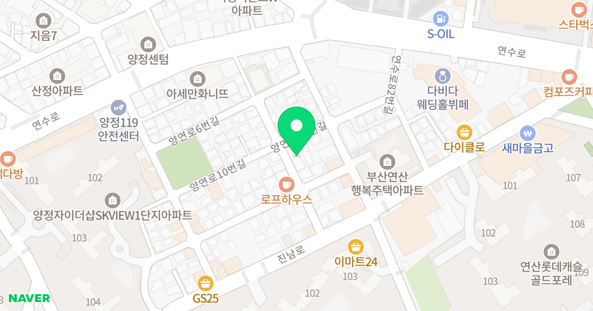 (87-4) 위치 지도 - 부산광역시 부산진구 양연로10번길 9