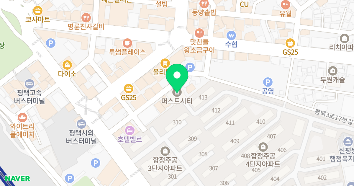 1동 위치 지도 - 경기도 평택시 평택로28번길 24
