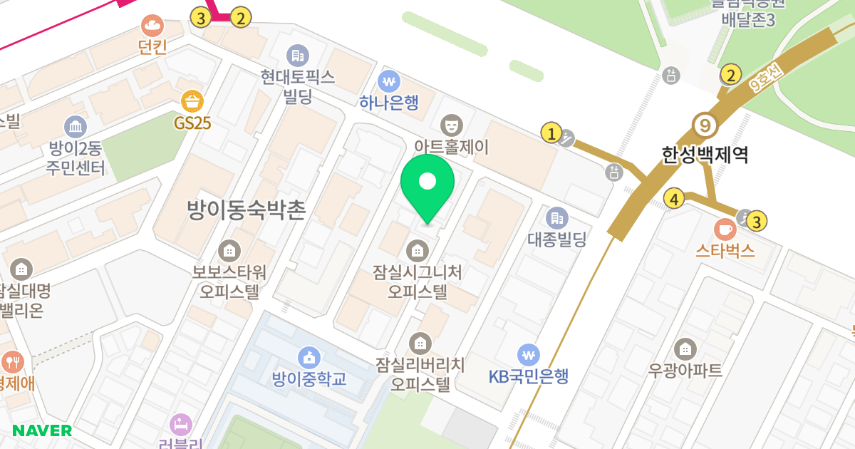 잠실 리미티드 리버틴 위치 지도 - 서울특별시 송파구 오금로11길 61-17