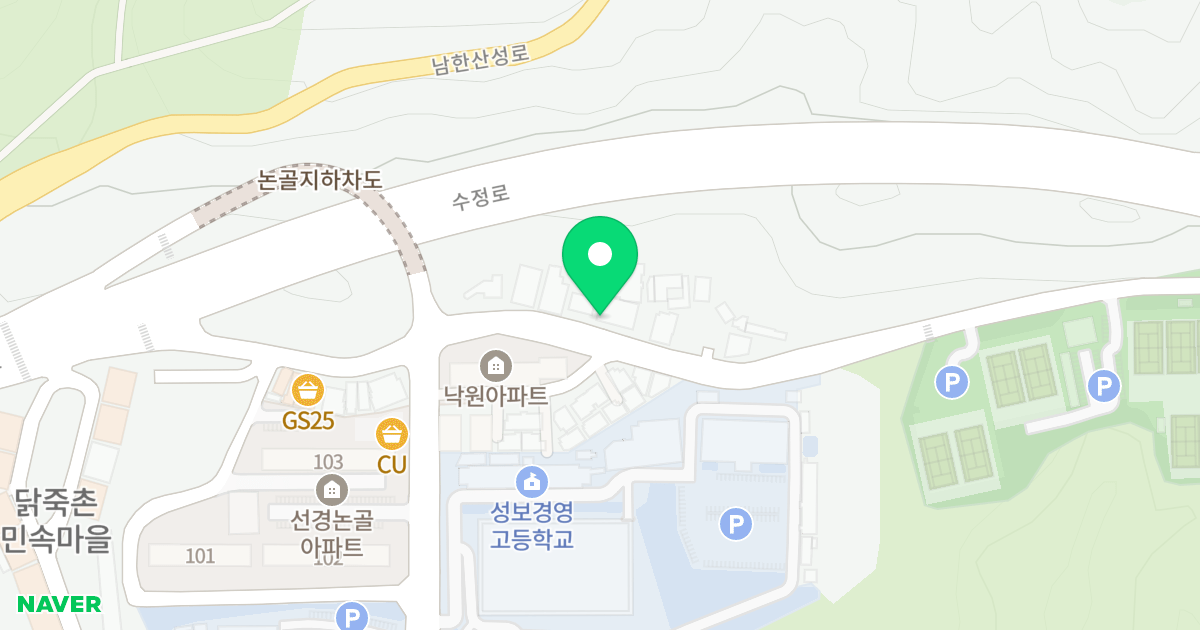 (1-10) 위치 지도 - 경기도 성남시 수정구 수정로466번길 23