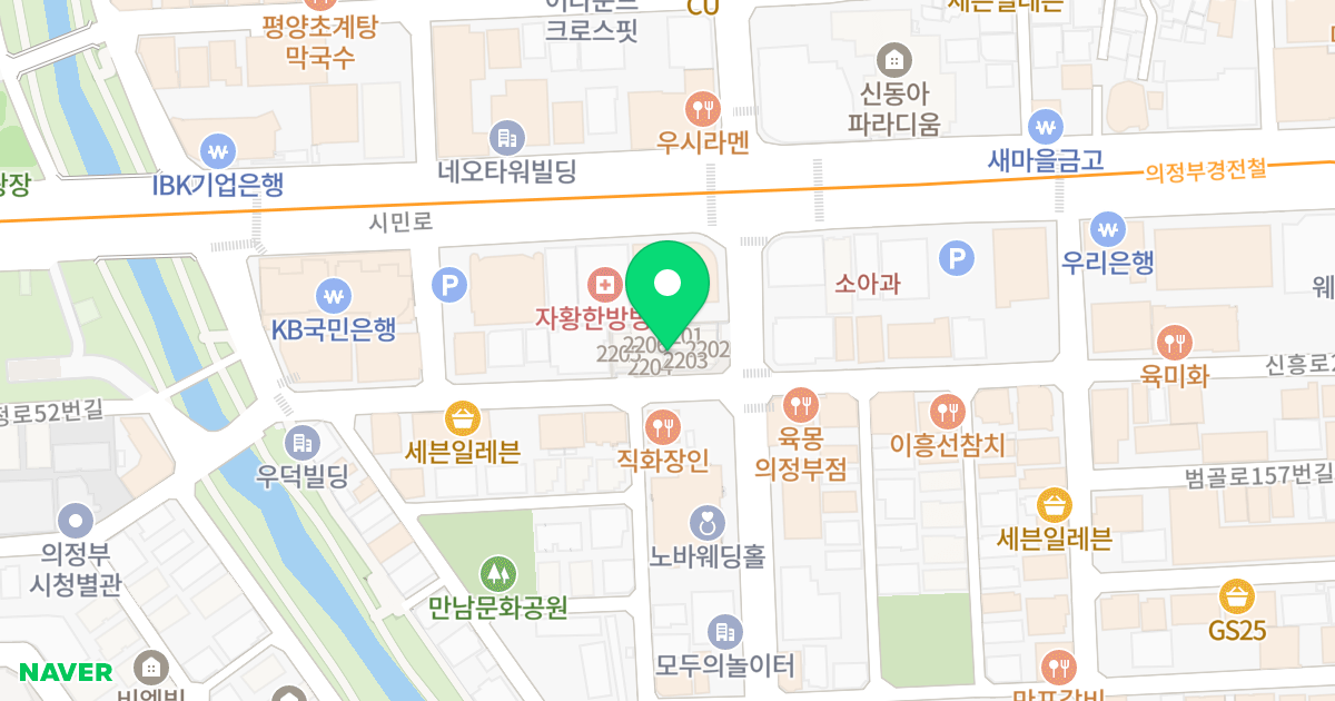 월드메르디앙 스마트시티 위치 지도 - 경기도 의정부시 둔야로17번길 6