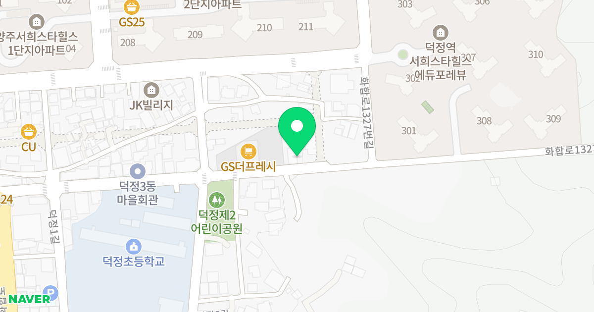 주건축물제1동 위치 지도 - 경기도 양주시 화합로1327번길 53