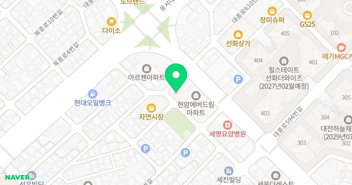 화이트타운 위치 지도 - 대전광역시 중구 동서대로1440번길 23