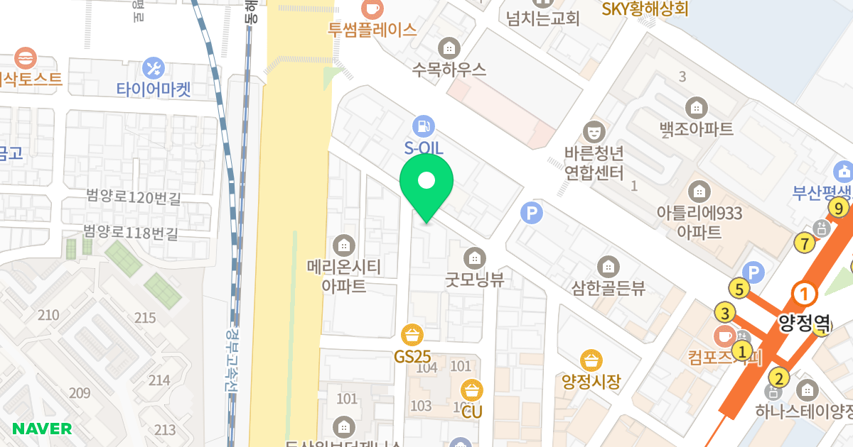 KM럭채움 위치 지도 - 부산광역시 부산진구 거제대로60번길 20