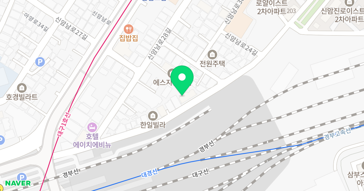장원 젠트룸 아파트 위치 지도 - 대구광역시 동구 신암남로24길 53