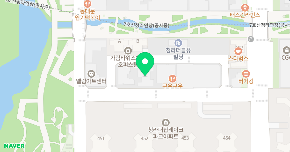 더 라포레 위치 지도 - 인천광역시 서구 크리스탈로74번길 13