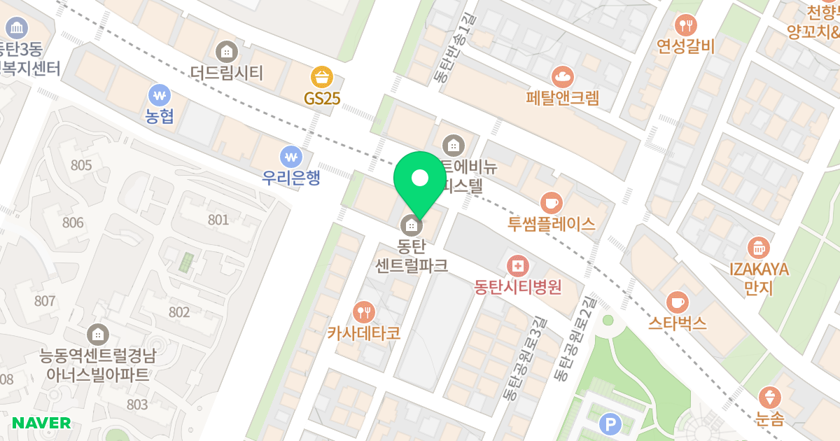 (43-2) 위치 지도 - 경기도 화성시