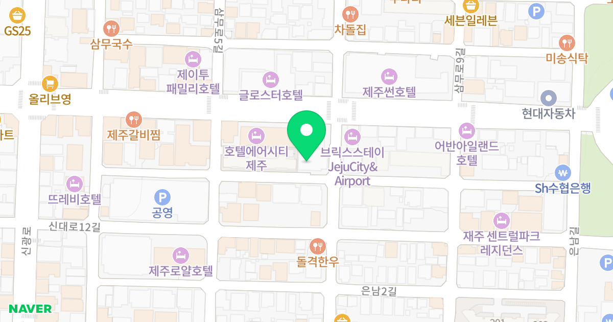 브리타니연동 삼성홈타운2 위치 지도 - 제주특별자치도 제주시 은남1길 26