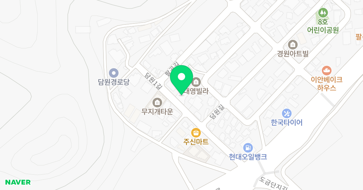 비발디파크 위치 지도 - 경기도 안산시 상록구