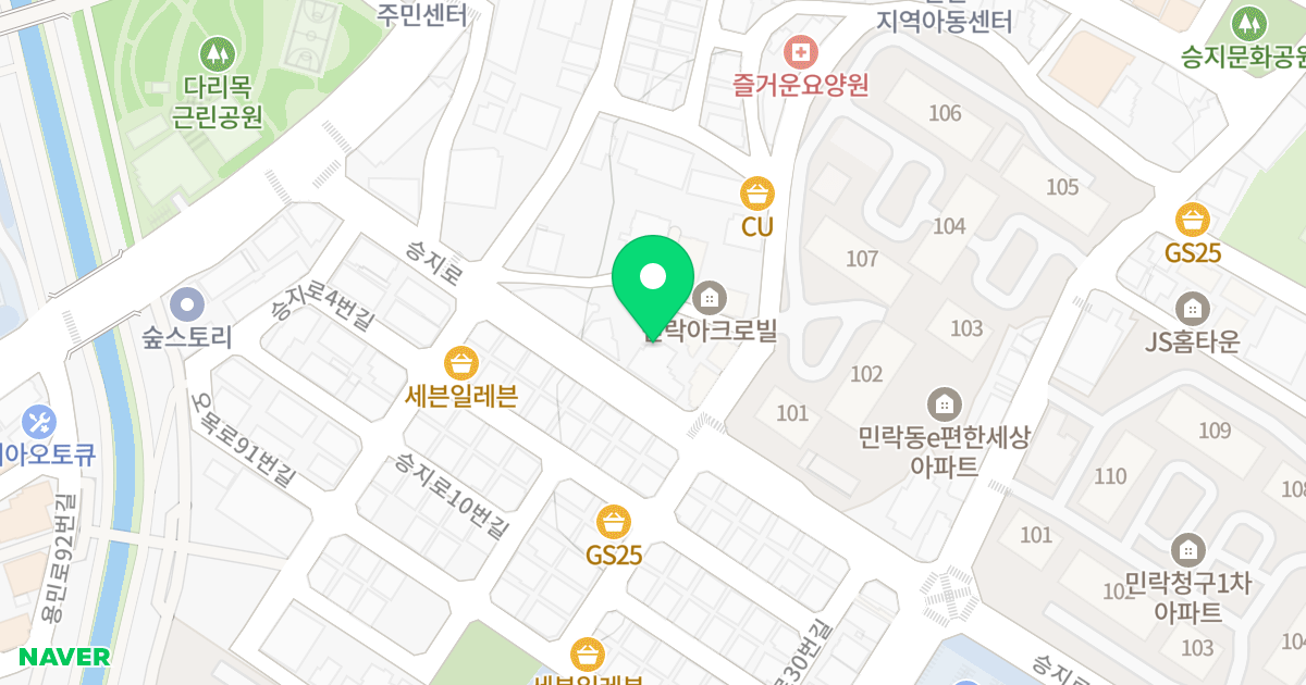 아리띠애 위치 지도 - 경기도 의정부시 승지로 17