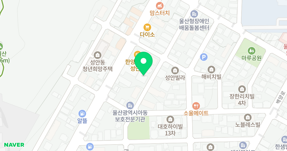 한동리안느2차 위치 지도 - 울산광역시 중구