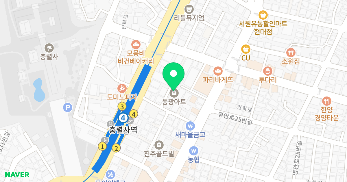 동광아트 위치 지도 - 부산광역시 동래구 반송로218번길 7-8