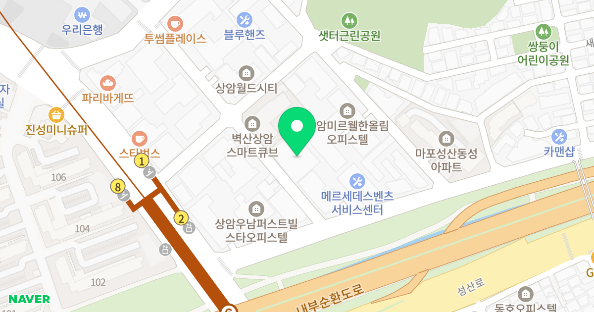 헤리티지 삼영 위치 지도 - 서울특별시 마포구 모래내로1길 8