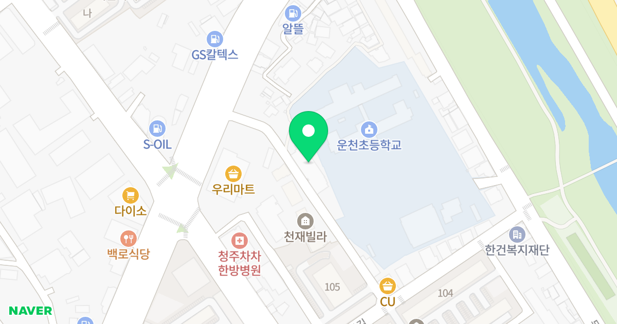 스프링빌 위치 지도 - 충청북도 청주시 흥덕구 1순환로 405