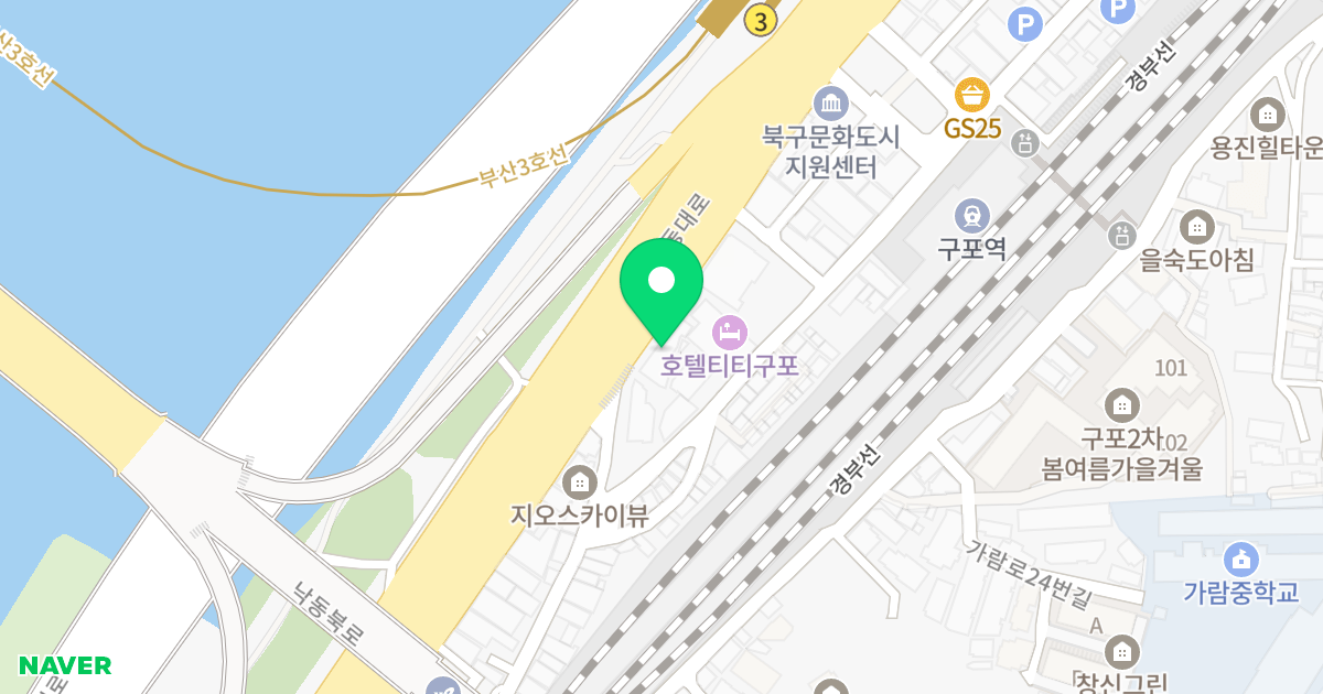 구포동 1060-422 업무시설 위치 지도 - 부산광역시 북구 낙동대로 1680