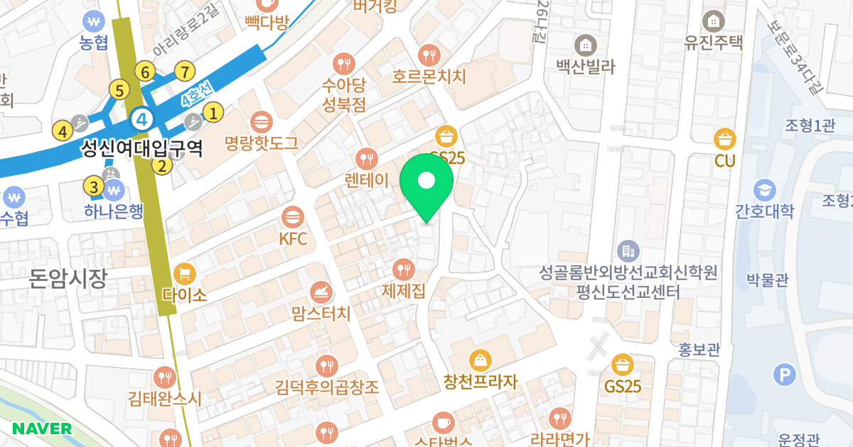 . 위치 지도 - 서울특별시 성북구 동소문로24길 36