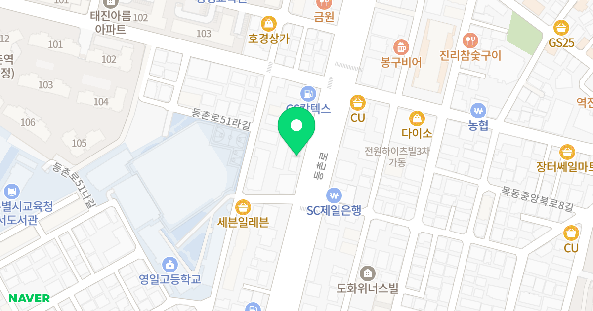아리움 205 위치 지도 - 서울특별시 강서구 등촌로 205