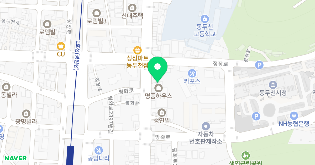 (441-10) 위치 지도 - 경기도 동두천시