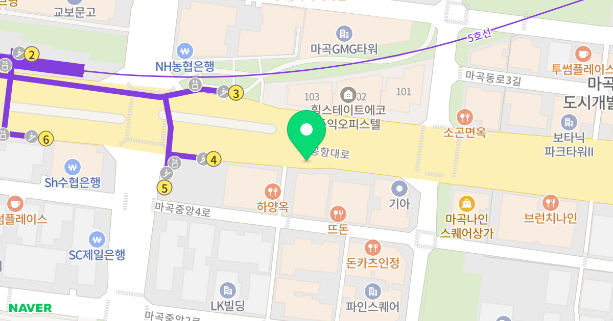 경동미르웰 양천향교 101동 위치 지도 - 서울특별시 강서구 강서로68길 35