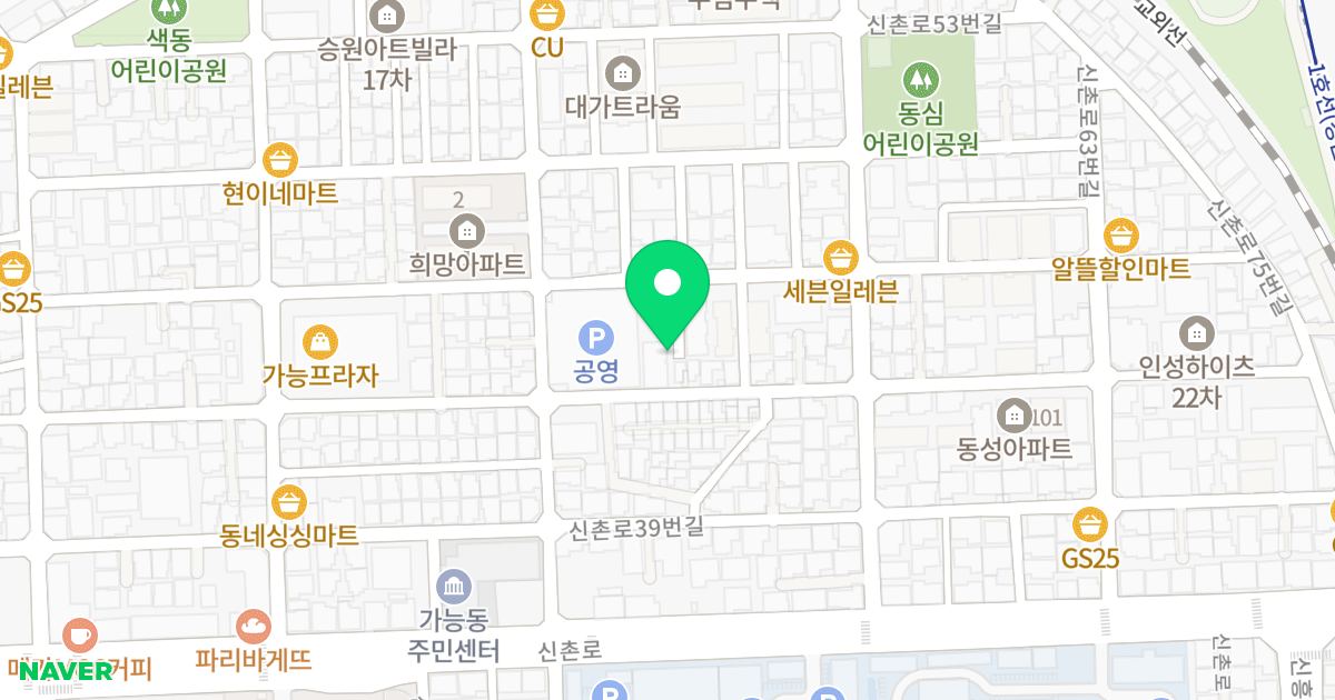 (628-12) 위치 지도 - 경기도 의정부시 신촌로39번길 30-16