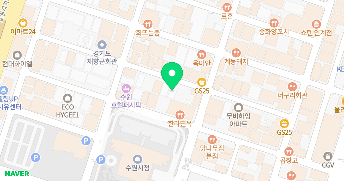 에이스시티 위치 지도 - 경기도 수원시 팔달구 효원로235번길 46-18