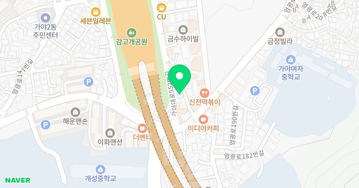 유성빌 위치 지도 - 부산광역시 부산진구 엄광로 183-9